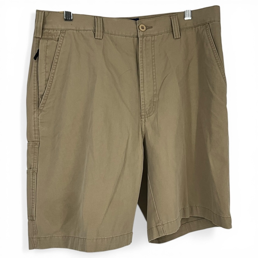 Lanesboro The Trail Short Mens 34 Sun Khaki Cotton Canvas Cargo Utility Shorts
